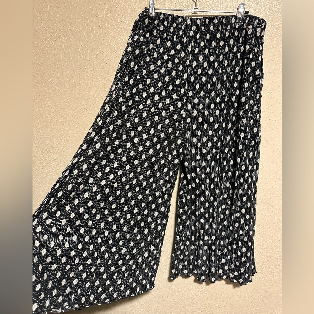 Anthropologie Wide Leg Cropped Pants Size large‎